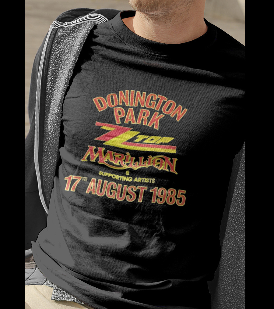 Donington Park ZZ Top Marillion 17 August 1985 Concert Supporting Artists T-Shirt