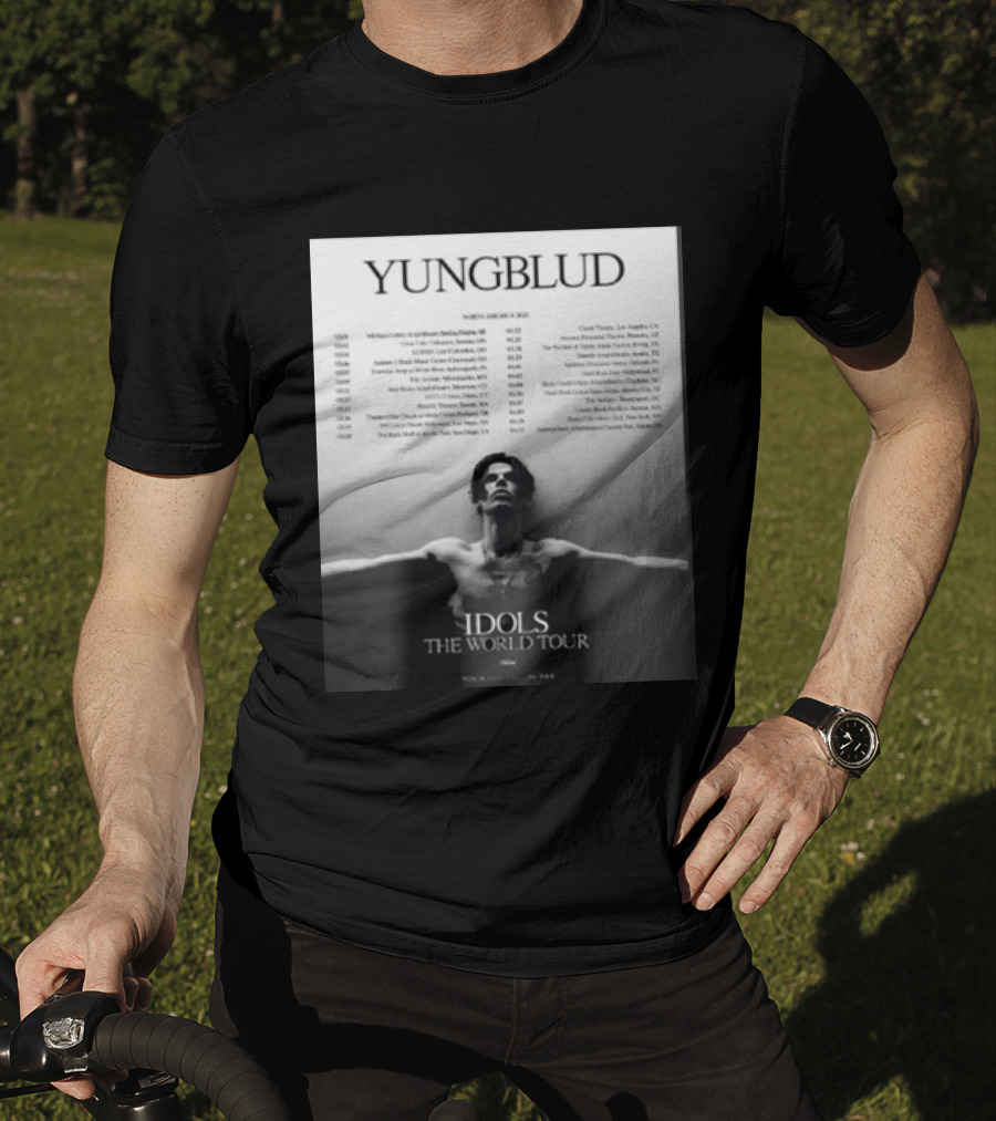 YUNGBLUD Idols The World Tour North America 2026 Schedule Dates Mockup Two Side T-Shirt