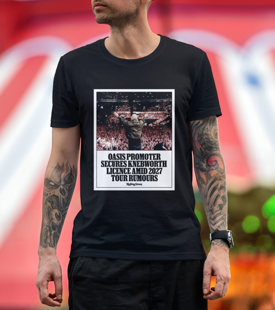 Rolling Stone Oasis Promoter Secures Knebworth Licence Amid 2027 Tour Rumours T-Shirt