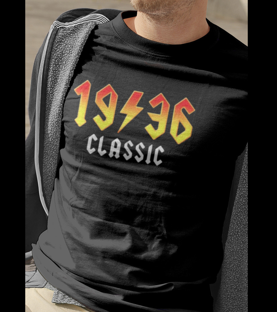 Original 90th Birthday Classic 1936 Rock Band Lightning Bolt T-Shirt
