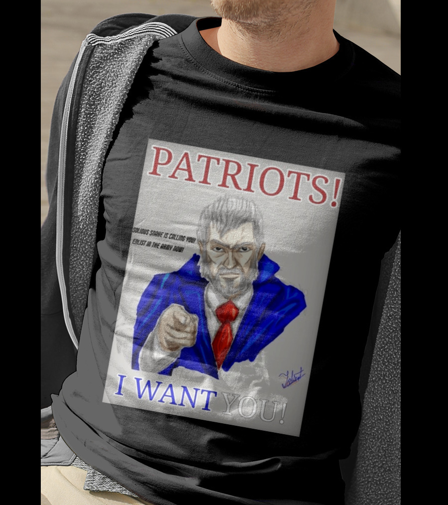Patriots Solidus Snake Is Calling You Enlist In The Army Now I Want You T-Shirt