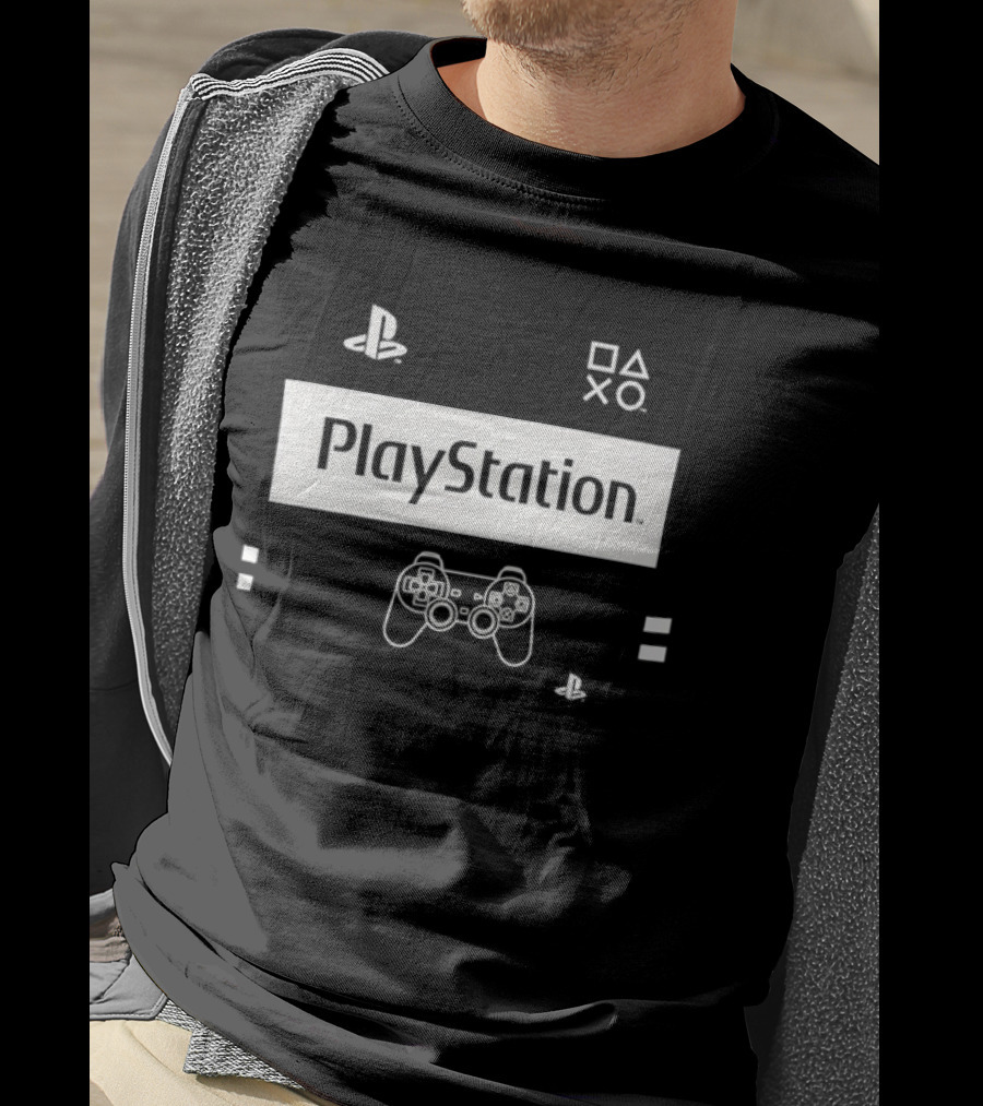 PlayStation Classic Icons Controller Gaming T-Shirt
