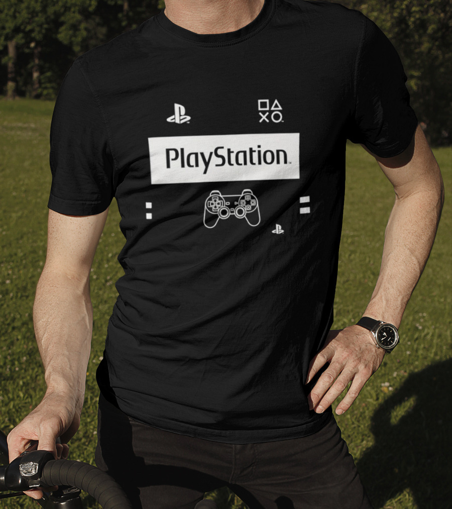 PlayStation Classic Icons Controller Gaming T-Shirt