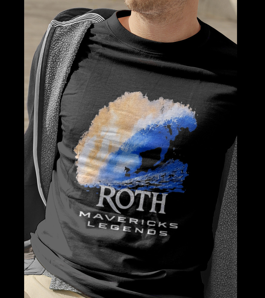 Roth Mavericks Legends Surfing Big Wave Iconography T-Shirt