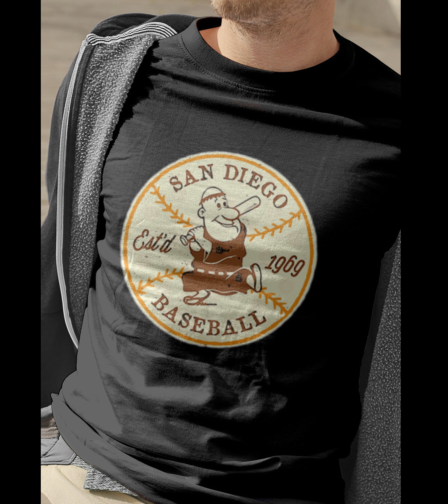 San Diego Padres Swinging Friar Est’d 1969 T-Shirt
