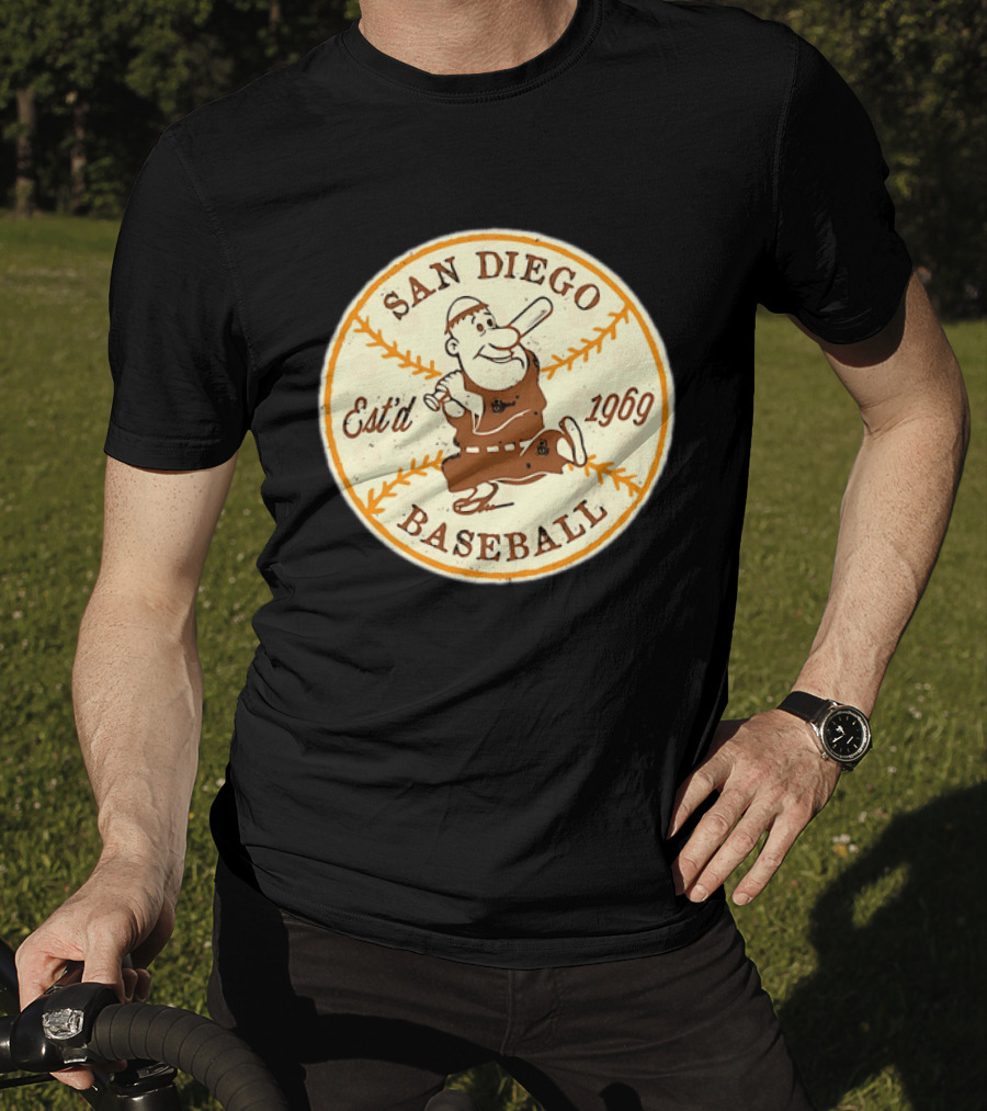 San Diego Padres Swinging Friar Est’d 1969 T-Shirt