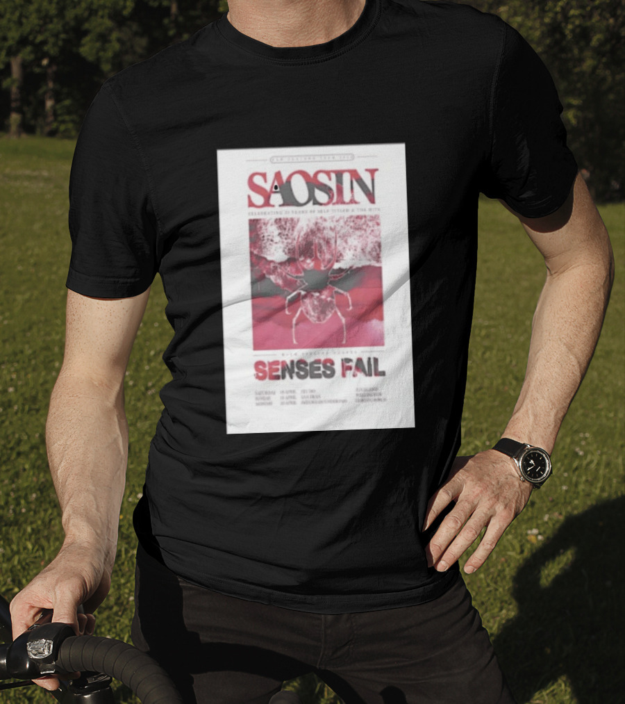 Saosin Sense Fail 2026 New Zealand Tour T-Shirt