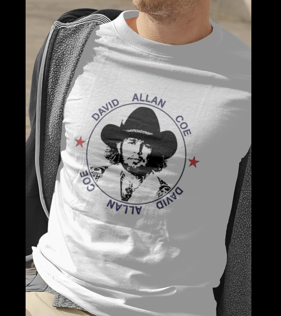 David Allan Coe Country Music Legend Vintage Cowboy Hat T-Shirt