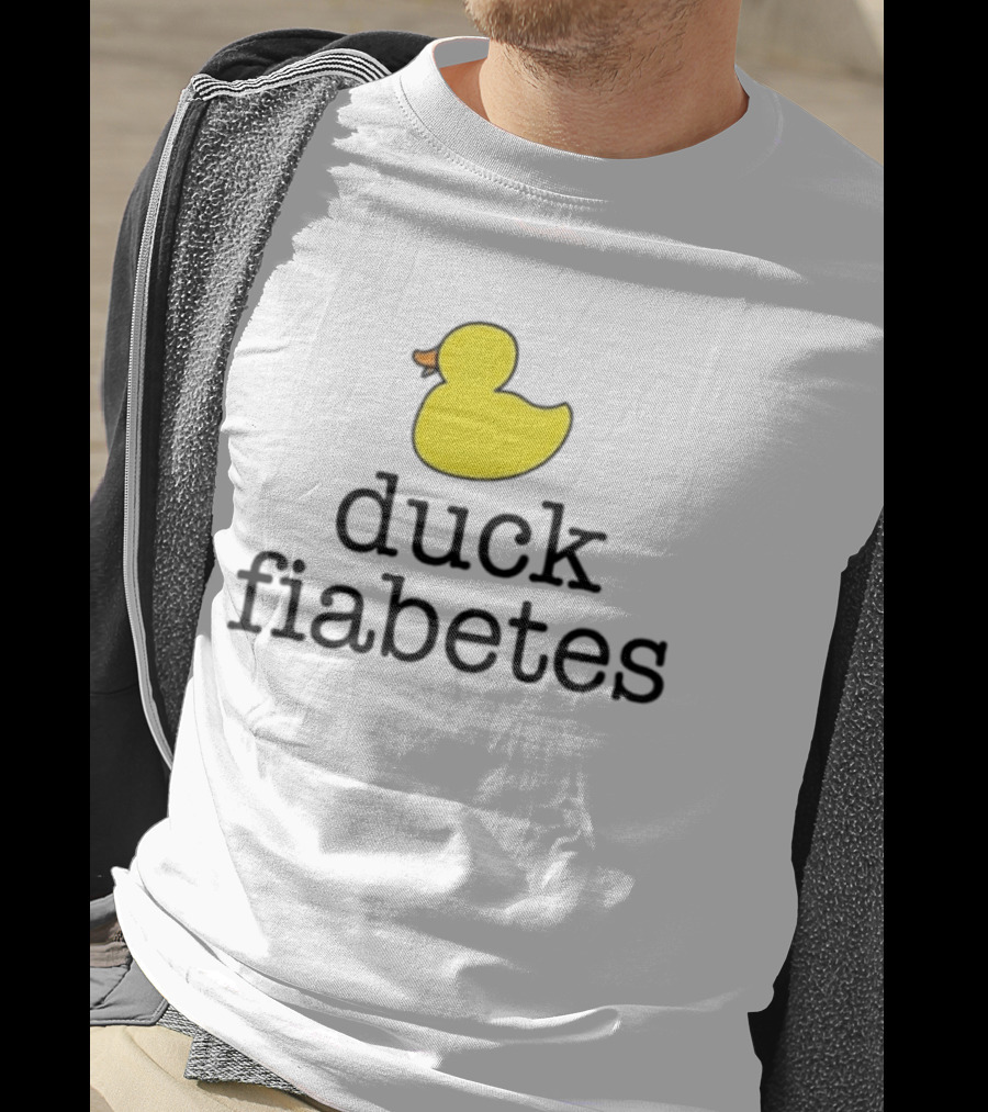 Duck Fiabetes Yellow Rubber Duck Diabetes Awareness T-Shirt