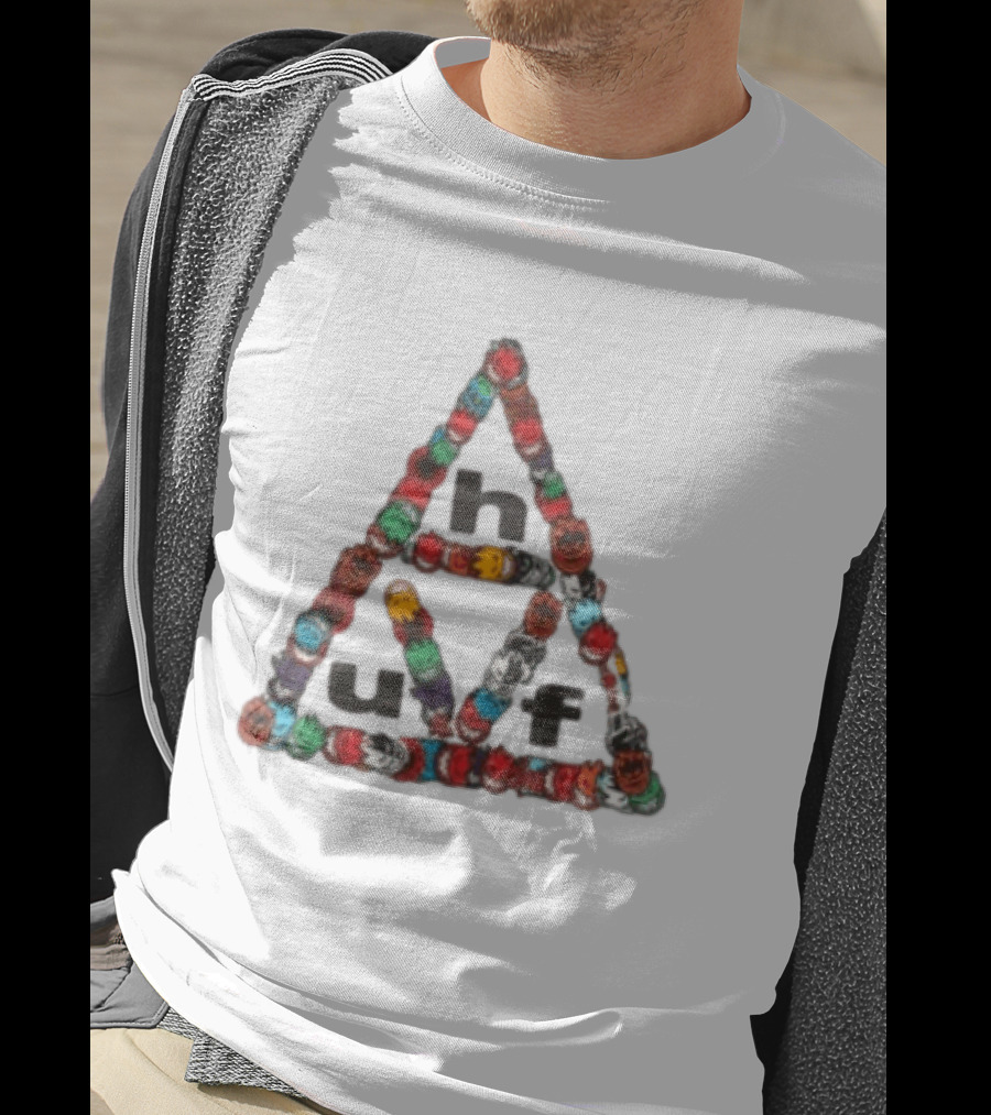 Huf Worldwide Spitfire Sticker Triple Triangle Collaboration T-Shirt