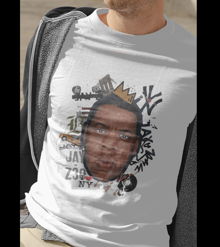 Jay Z Brooklyn 4 44 Hard Knock Life Collage Crown NYC Taxi T-Shirt