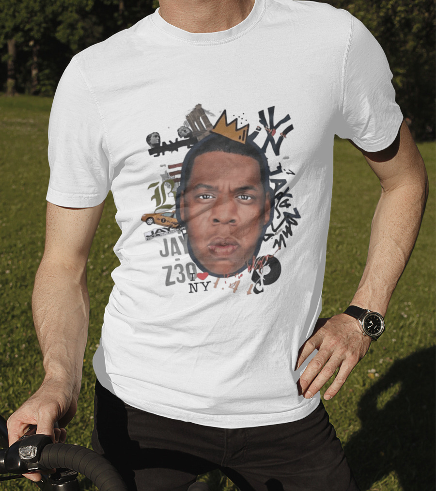 Jay Z Brooklyn 4 44 Hard Knock Life Collage Crown NYC Taxi T-Shirt
