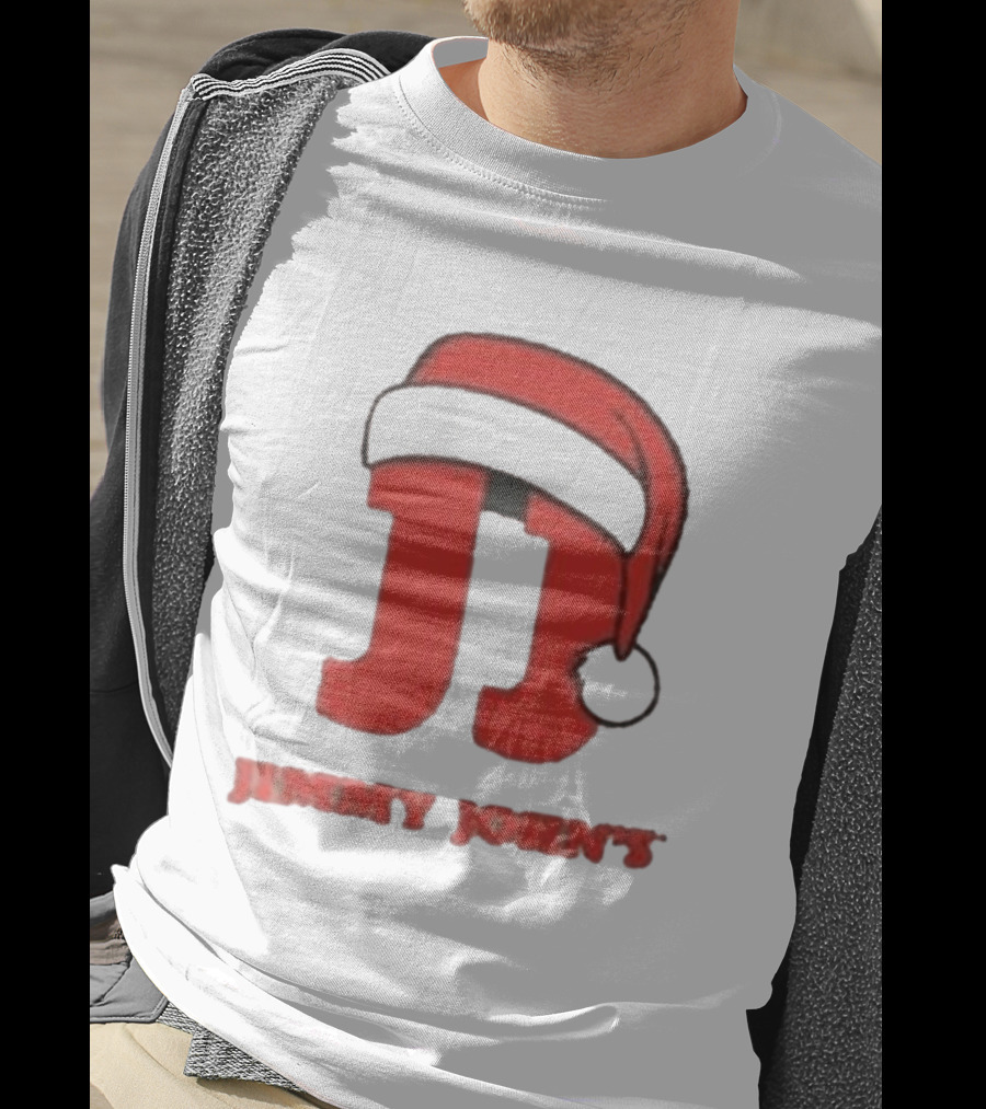Jimmy John's Festive Santa Hat Christmas T-Shirt