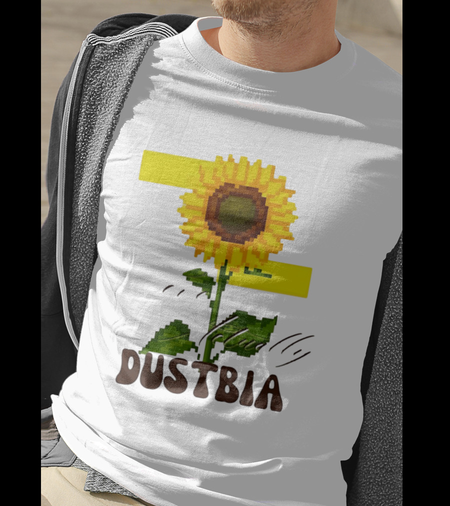 Love Actually Dustbia Pixel Sunflower T-Shirt