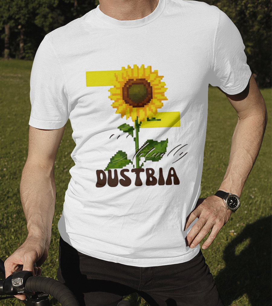 Love Actually Dustbia Pixel Sunflower T-Shirt