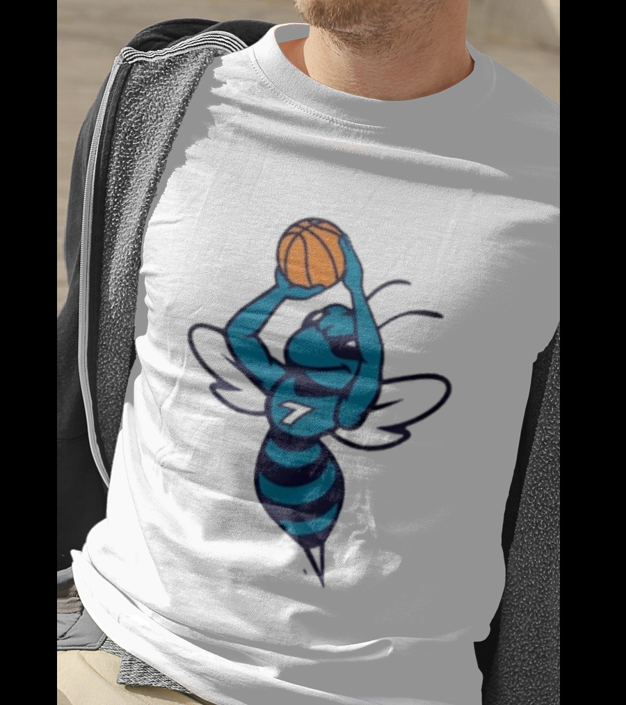 Original Charlotte Hornets Basketball Hornet Shooter T-Shirt