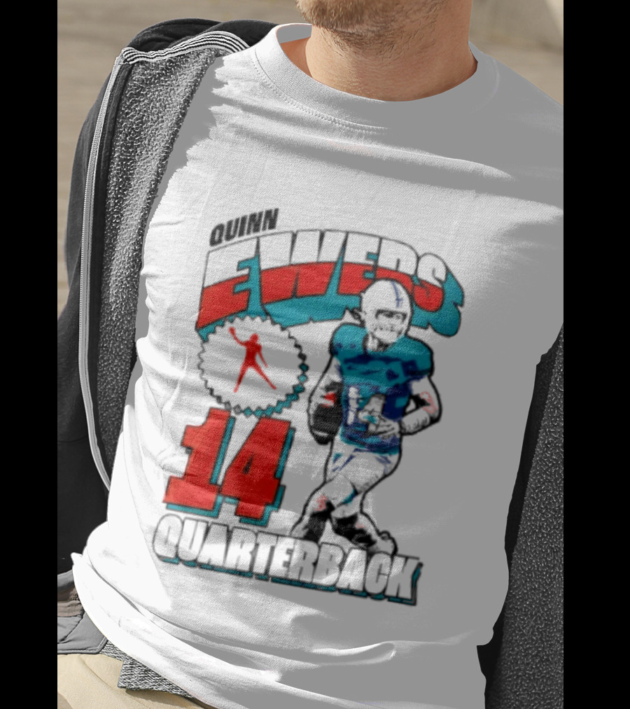 Quinn Ewers Miami Dolphins 14 Football Quarterback T-Shirt