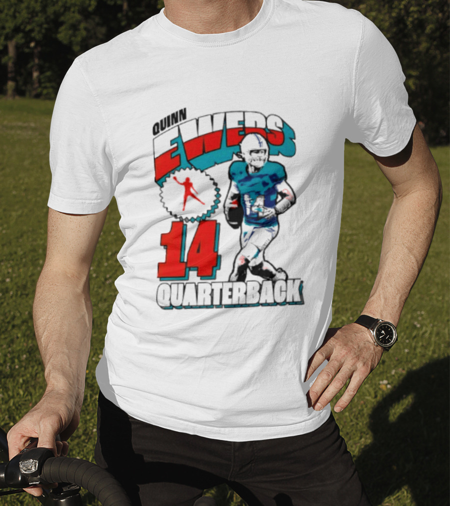 Quinn Ewers Miami Dolphins 14 Football Quarterback T-Shirt