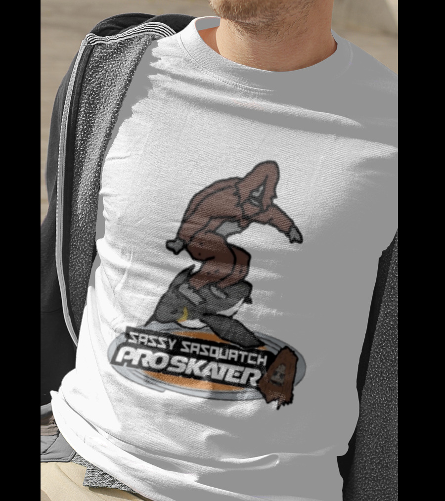 Sassy Sasquatch Pro Skater Meme T-Shirt