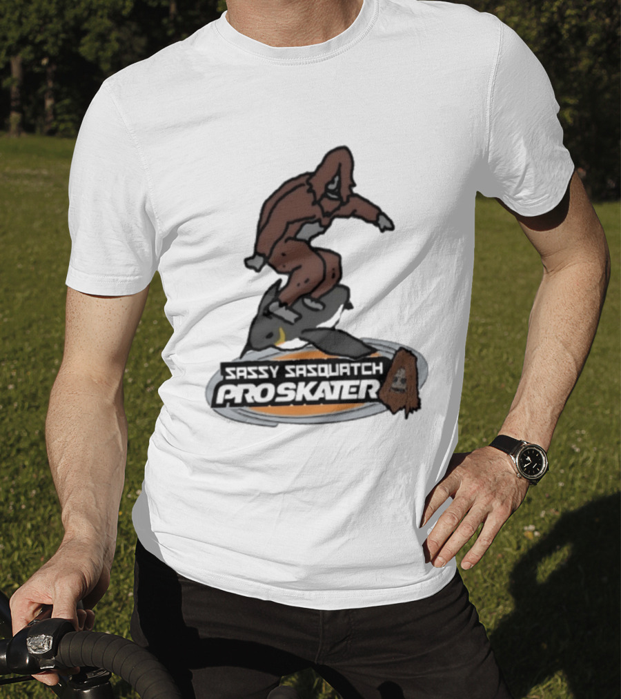 Sassy Sasquatch Pro Skater Meme T-Shirt