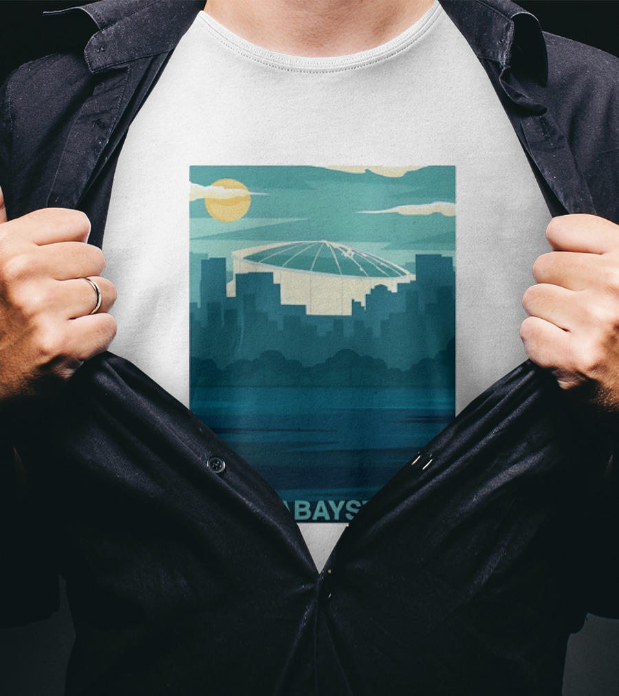 Tampa Bay Strong Skyline Tropicana Field Hashtag T T-Shirt