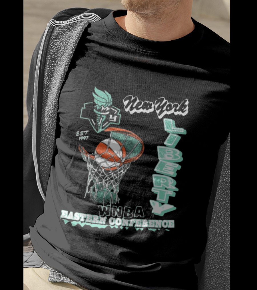 New York Liberty WNBA Eastern Conference 47Brand Store 47 Foundation T-Shirt