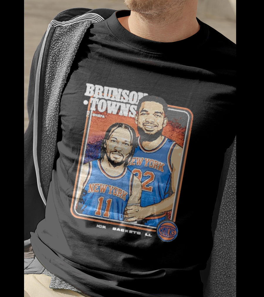 Brunson Towns NBA New York Knicks 11 32 Knicks Step Brothers T-Shirt