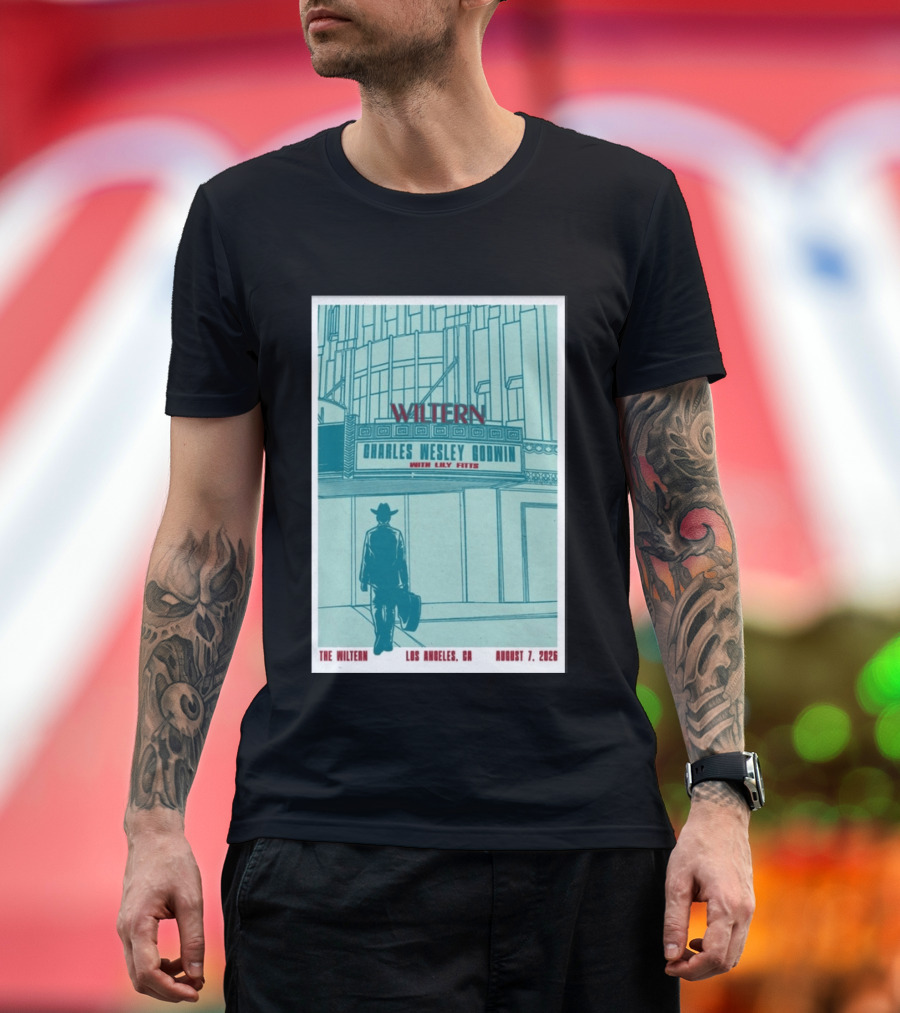Charles Wesley Godwin Live At The Wiltern With Lilly Hiatt August 7 2026 Los Angeles CA T-Shirt