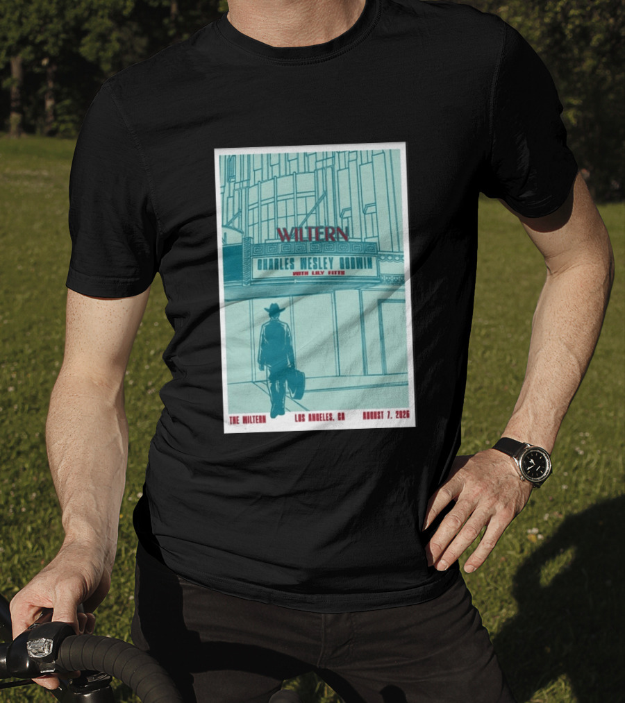 Charles Wesley Godwin Live At The Wiltern With Lilly Hiatt August 7 2026 Los Angeles CA T-Shirt