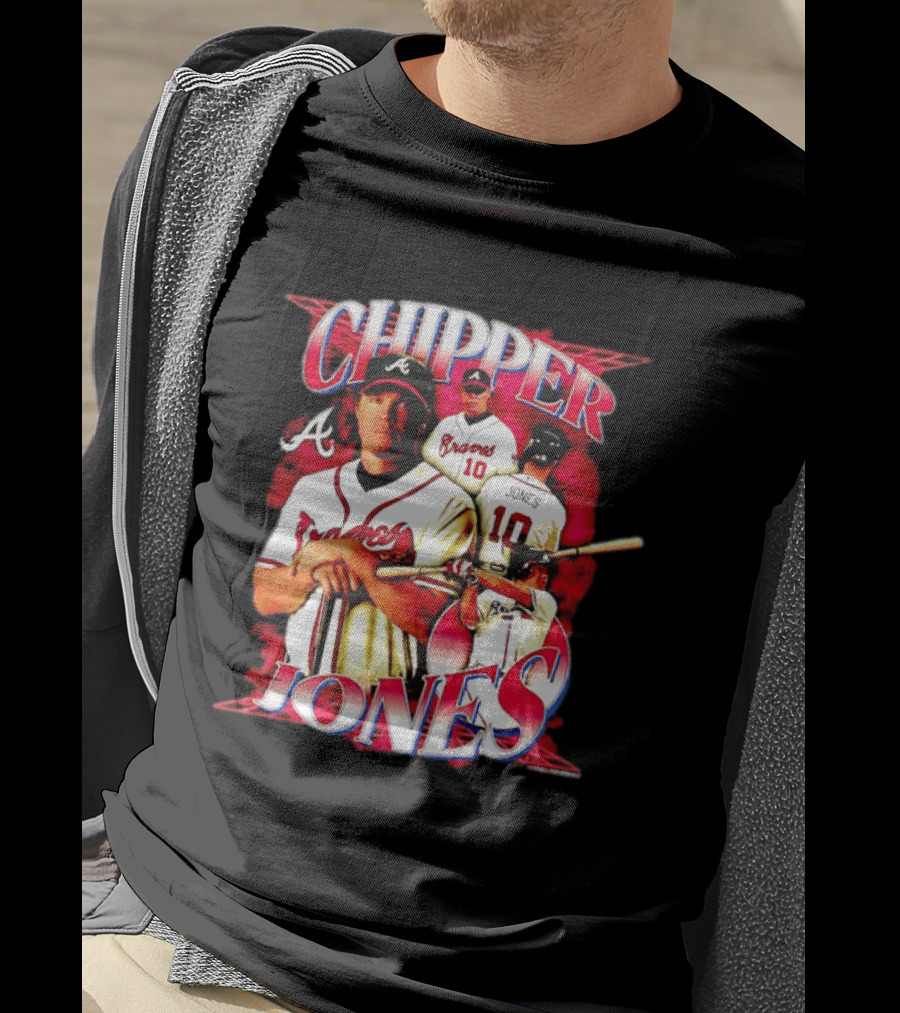 Chipper Jones Atlanta Braves Number 10 MLB Legend T-Shirt