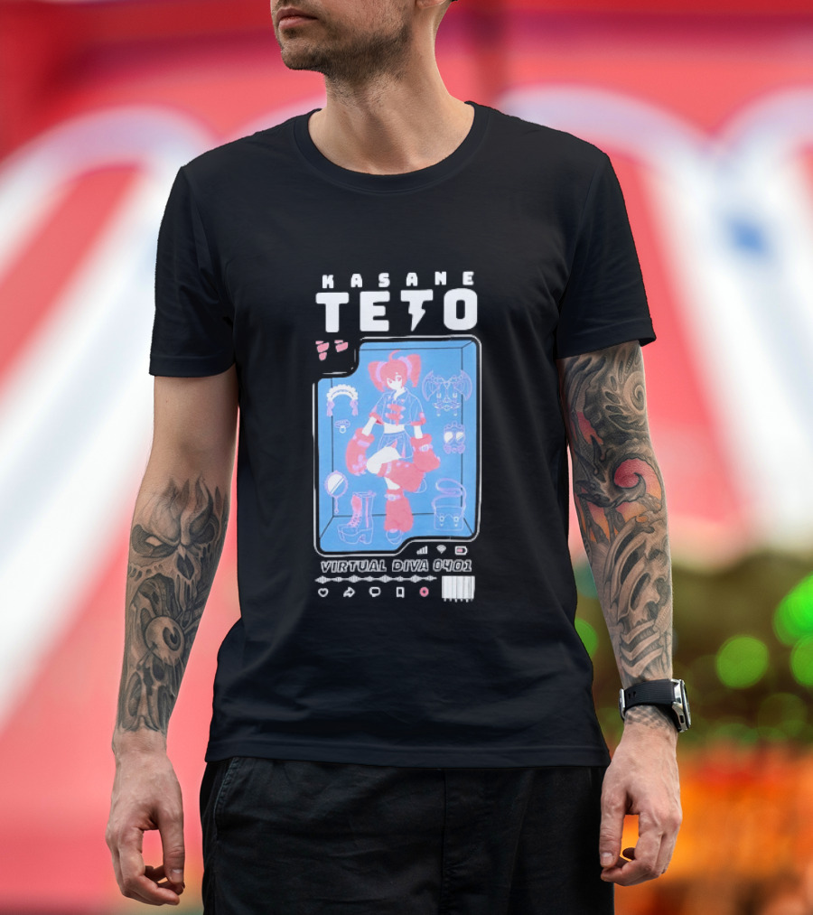 Kasane Teto Virtual Diva 0401 Vocaloid Anime Accessories And Outfit Collection T-Shirt