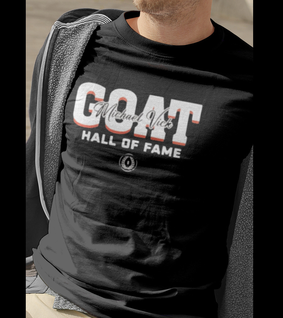 GOAT Michael Vick Hall Of Fame Virginia Tech Hokies 2025 T-Shirt