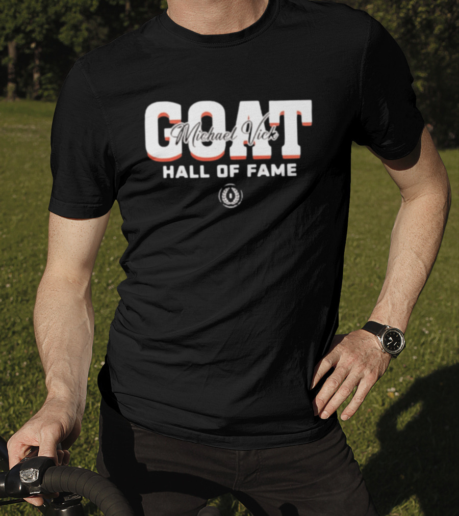 GOAT Michael Vick Hall Of Fame Virginia Tech Hokies 2025 T-Shirt