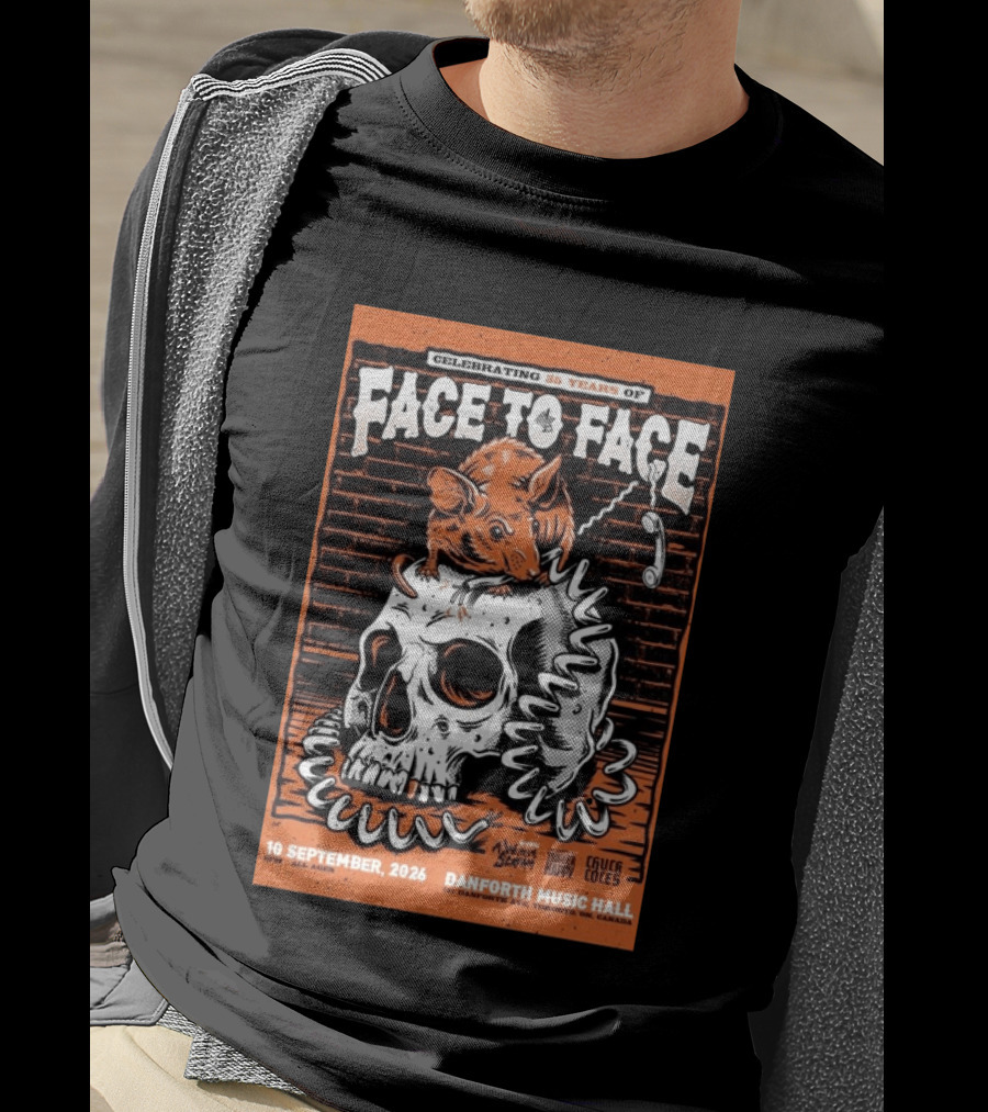 Celebrating 35 Years Of Face To Face In Toronto Sept 10 2026 Danforth Music Hall T-Shirt