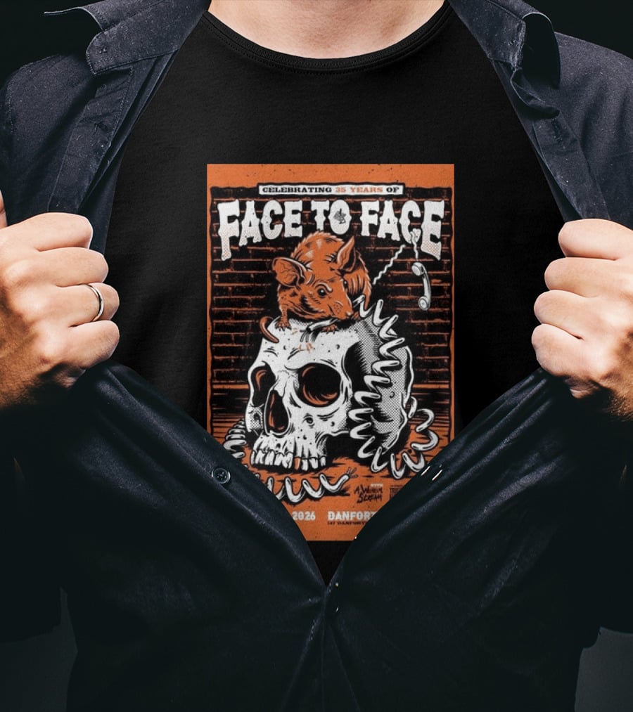 Celebrating 35 Years Of Face To Face In Toronto Sept 10 2026 Danforth Music Hall T-Shirt
