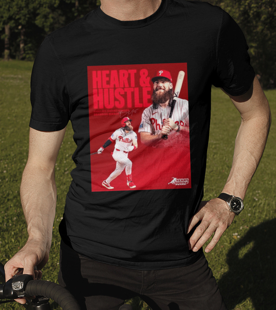 Philadelphia Phillies Heart & Hustle Award Winner Brandon Marsh T-Shirt