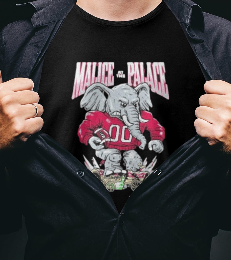Alabama Crimson Tide Malice At The Palace Elephant 00 Beat Ou T-Shirt
