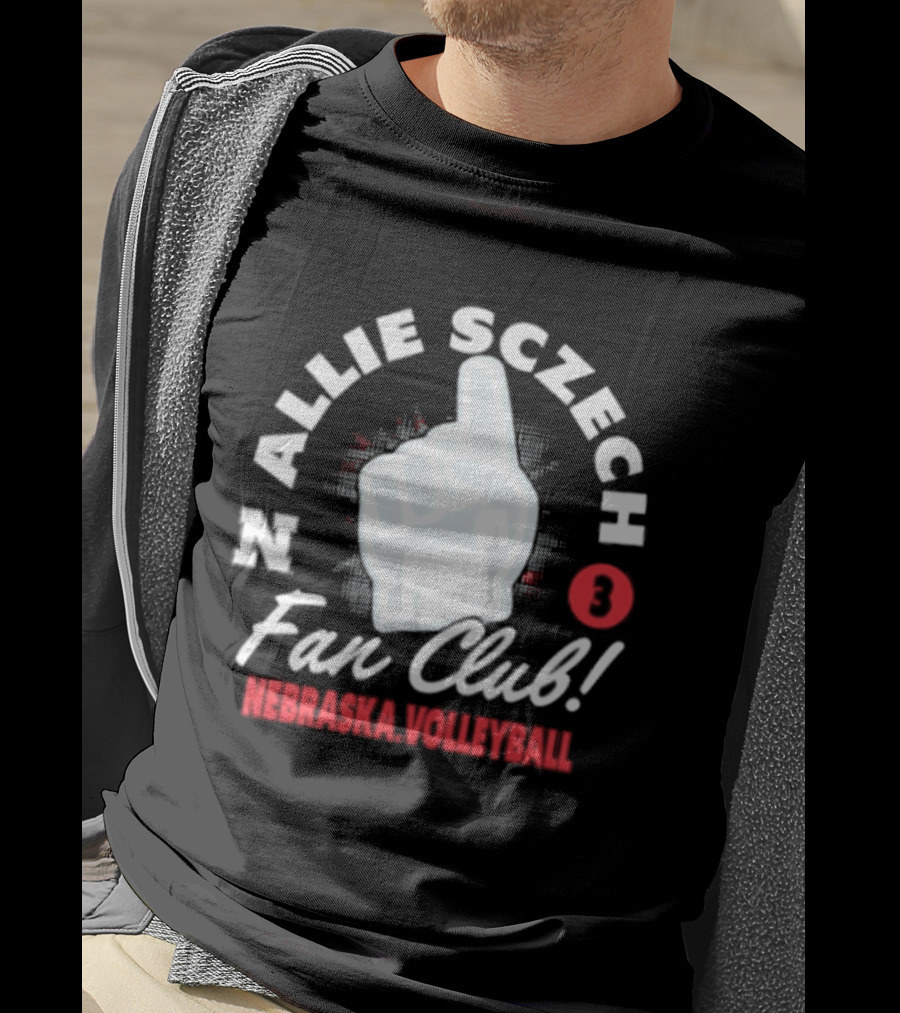 Allie Sczech Fan Club Nebraska Volleyball 3 T-Shirt