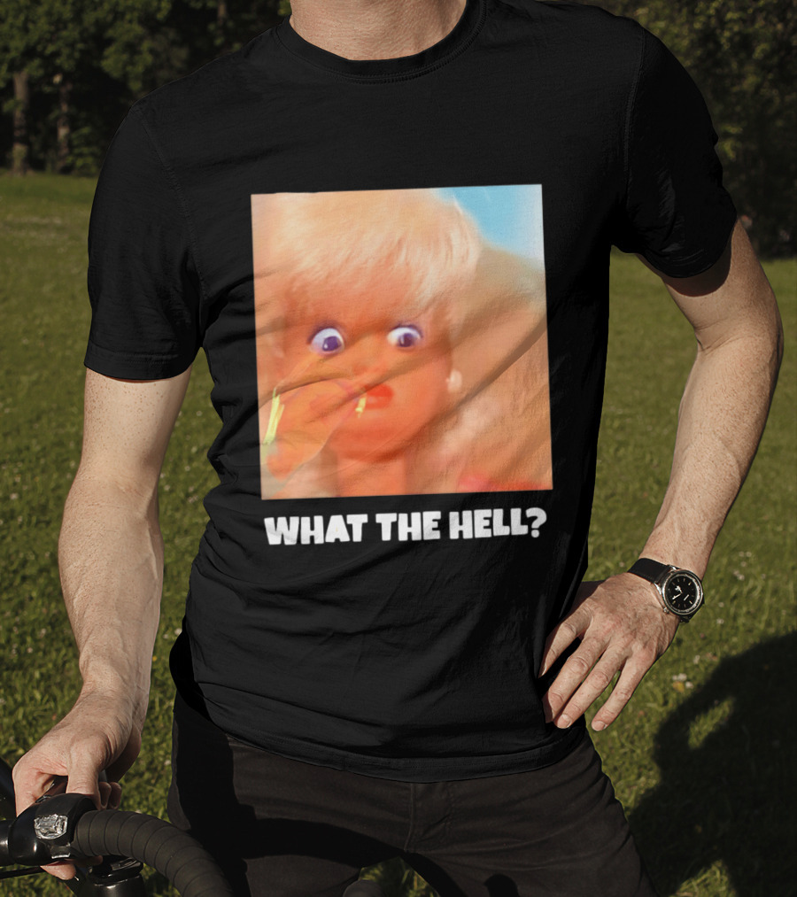 What The Hell Doll Meme Reaction Funny Expression T-Shirt