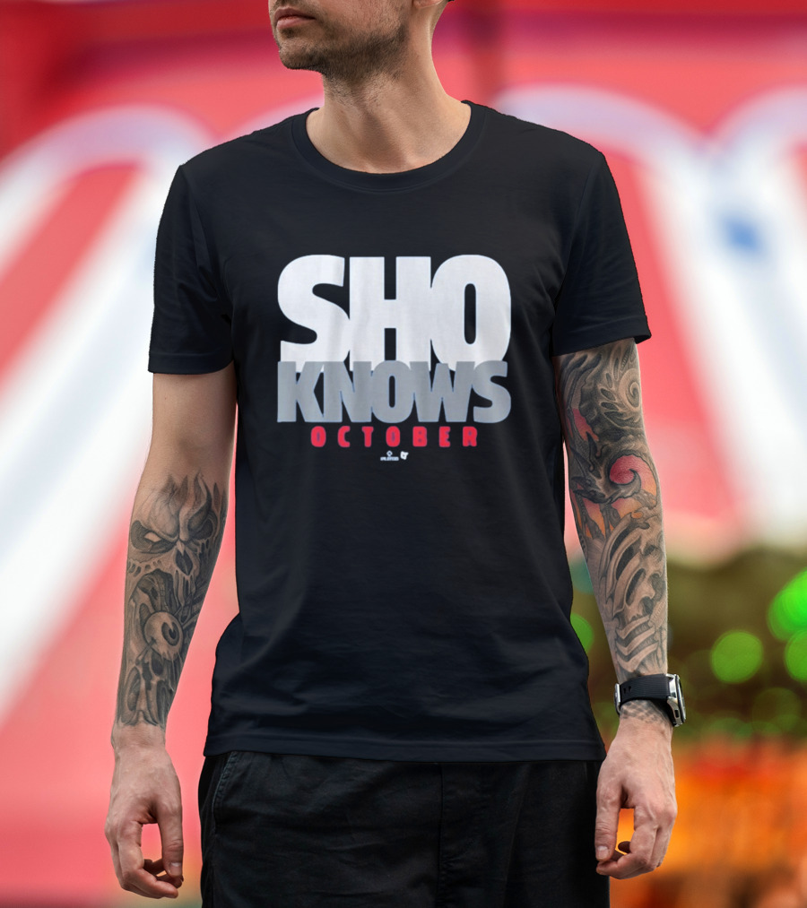 Shohei Ohtani Sho Knows October Bold Statement Athlete T-Shirt