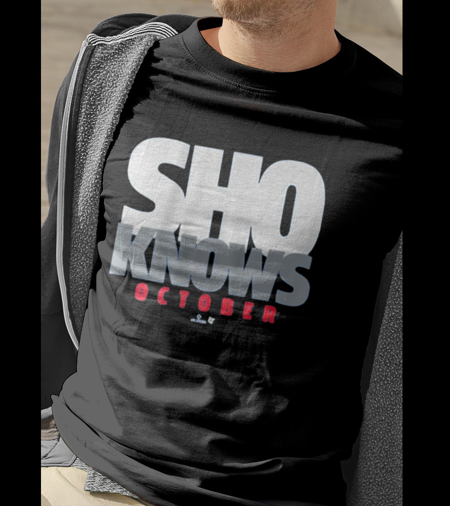 Shohei Ohtani Sho Knows October Bold Statement Athlete T-Shirt