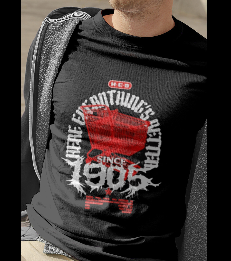 HEB Everything's Better Red Shopping Cart Since 1905 T-Shirt