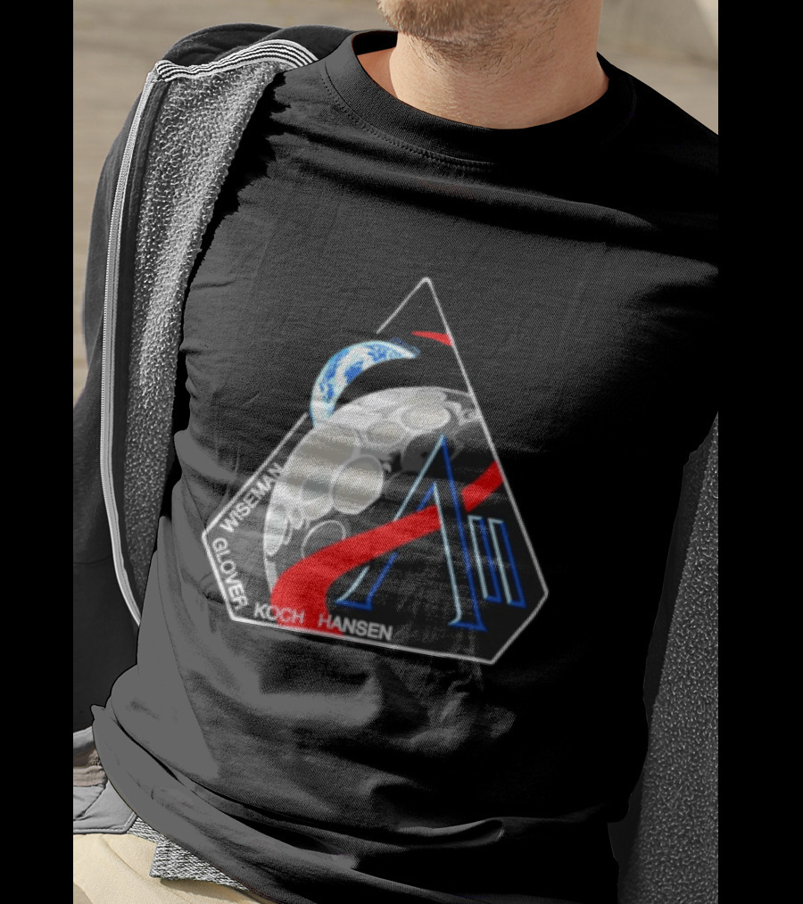 NASA Artemis 2 Mission Wiseman Glover Koch Hansen Moon Earth T-Shirt