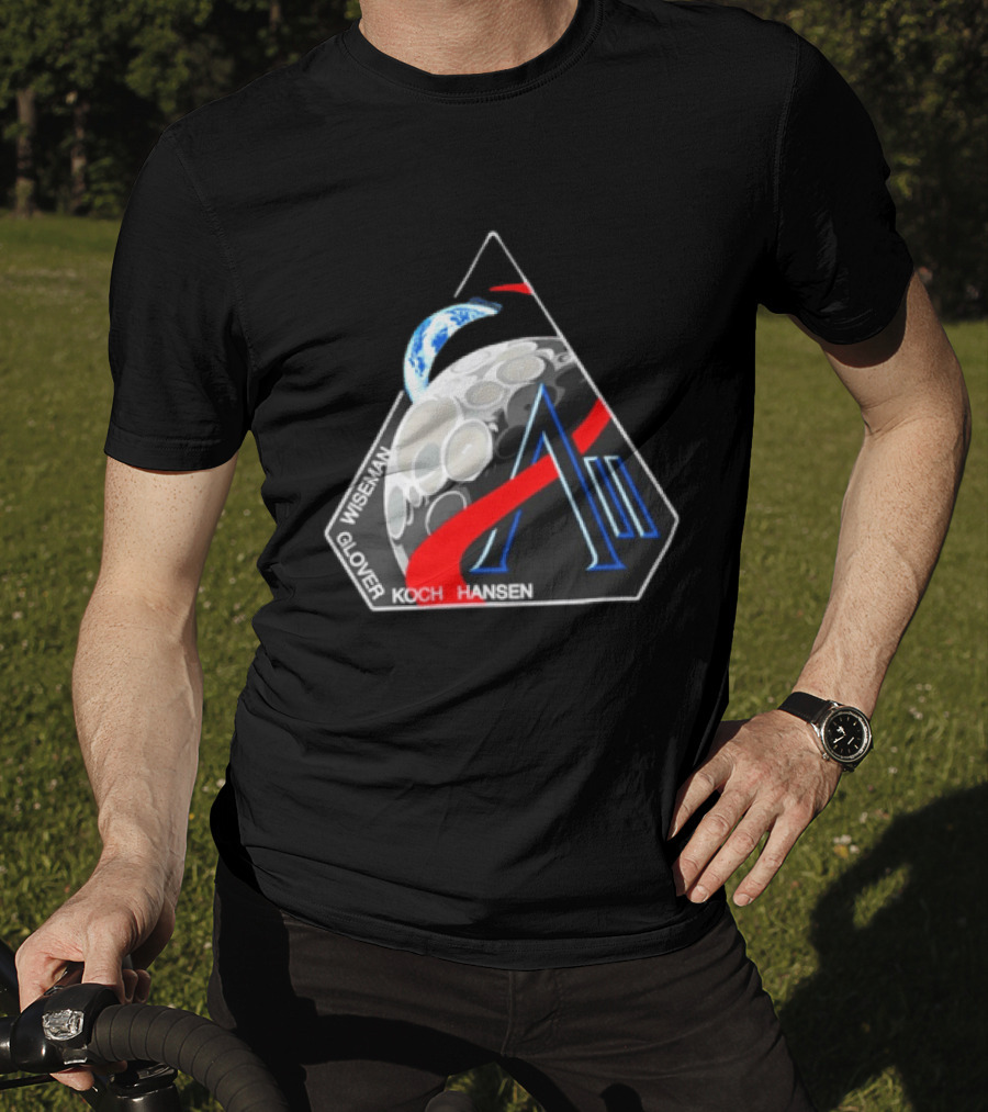 NASA Artemis 2 Mission Wiseman Glover Koch Hansen Moon Earth T-Shirt