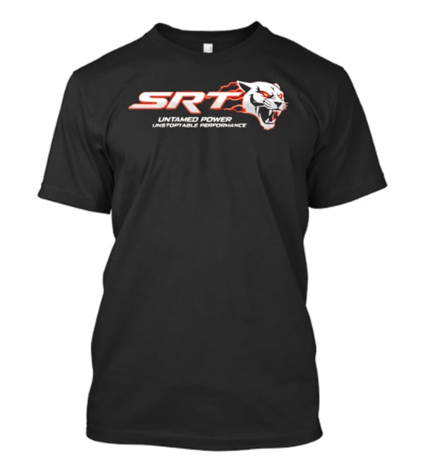 SRT Untamed Power Unstoppable Performance White Roaring Panther T-Shirt