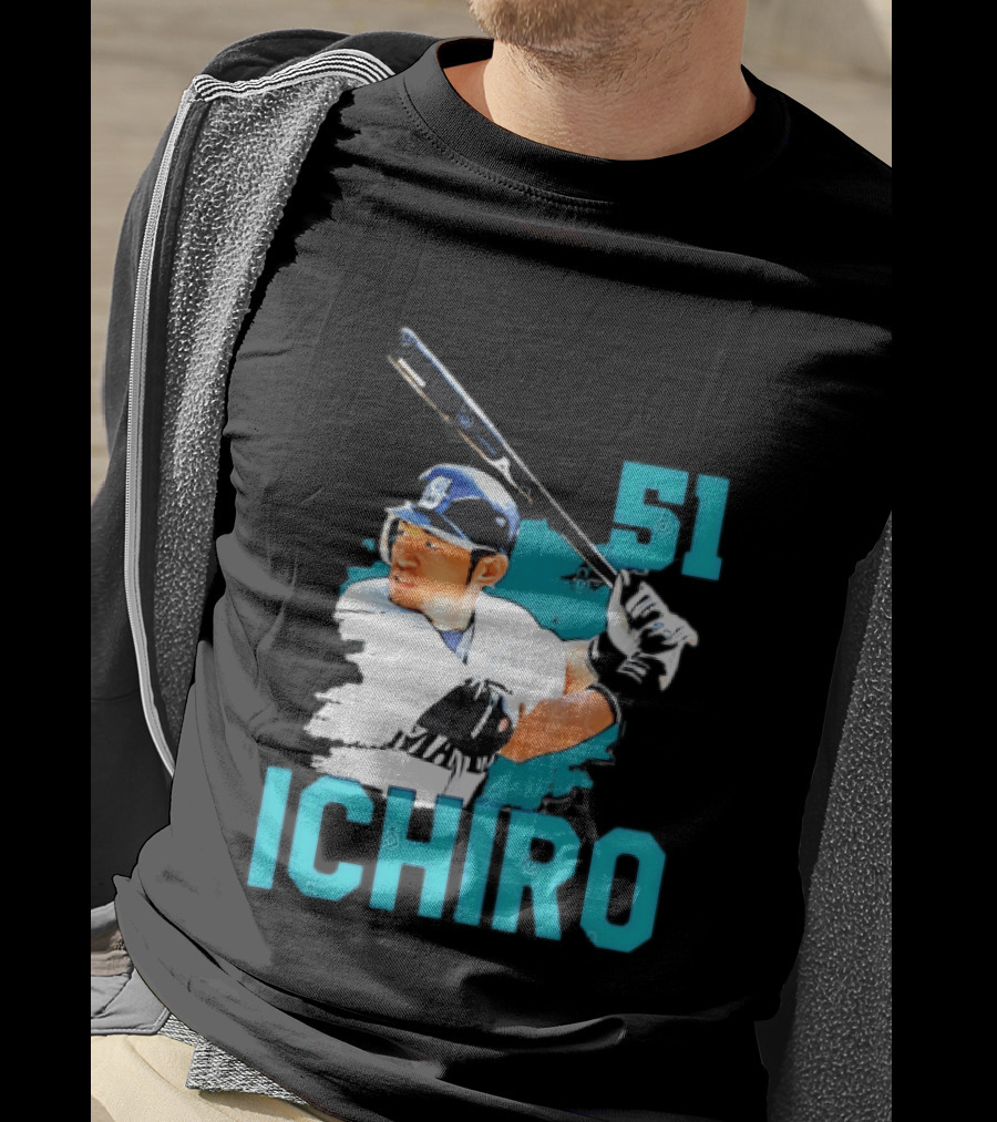 Ichiro Suzuki 51 Seattle Mariners MLB Baseball T-Shirt
