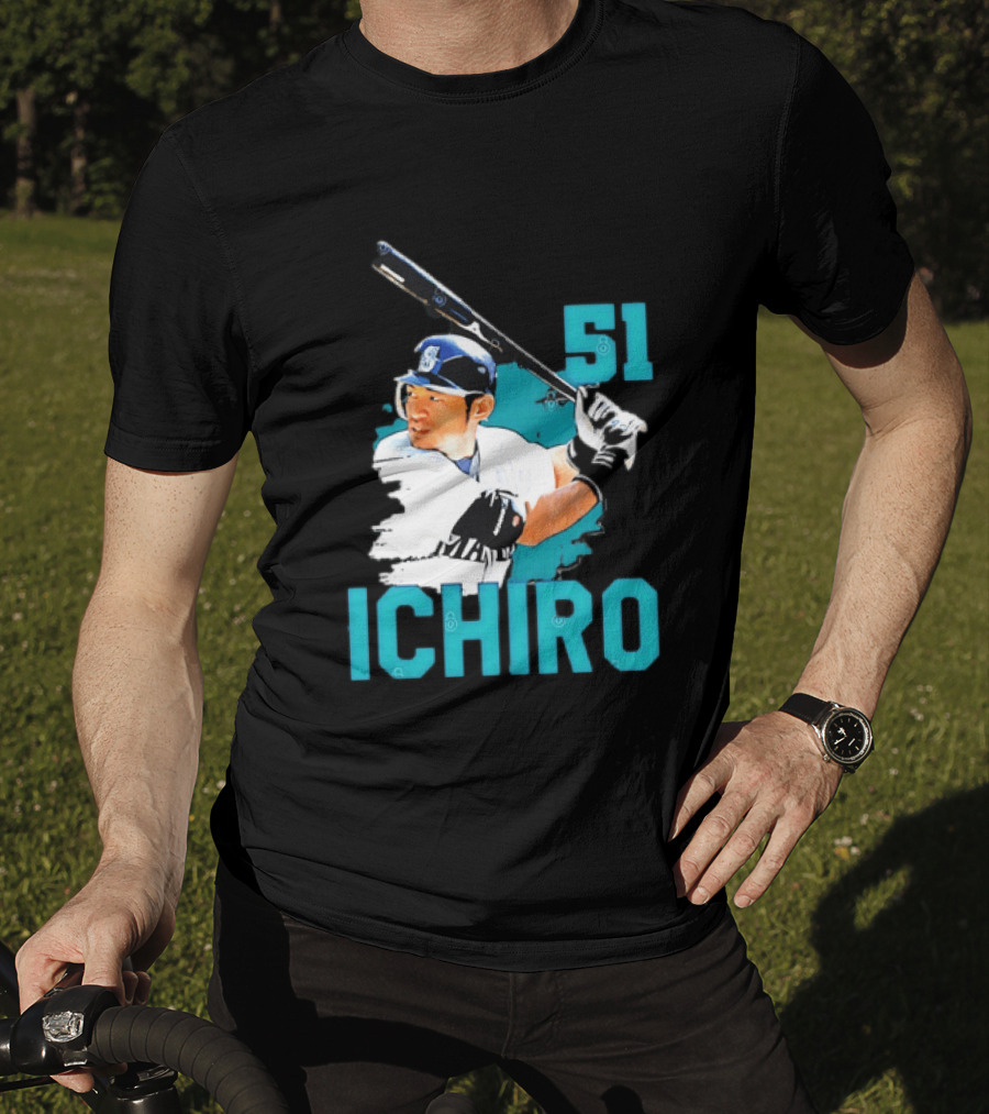 Ichiro Suzuki 51 Seattle Mariners MLB Baseball T-Shirt