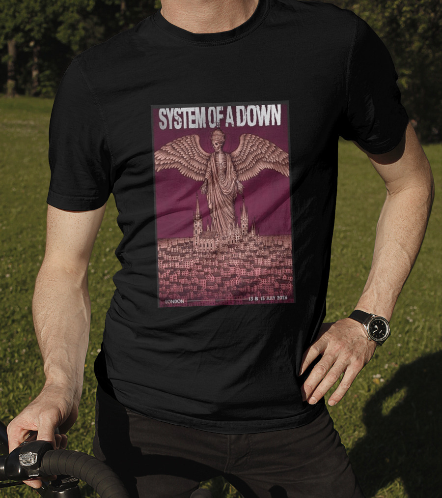 System Of A Down London Concert July 13 15 2026 Angel T-Shirt