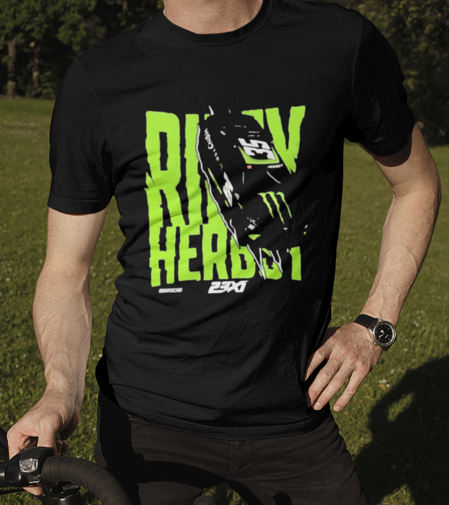 Riley Herbst 2023 23XI NASCAR Monster Energy Racing 98 T-Shirt