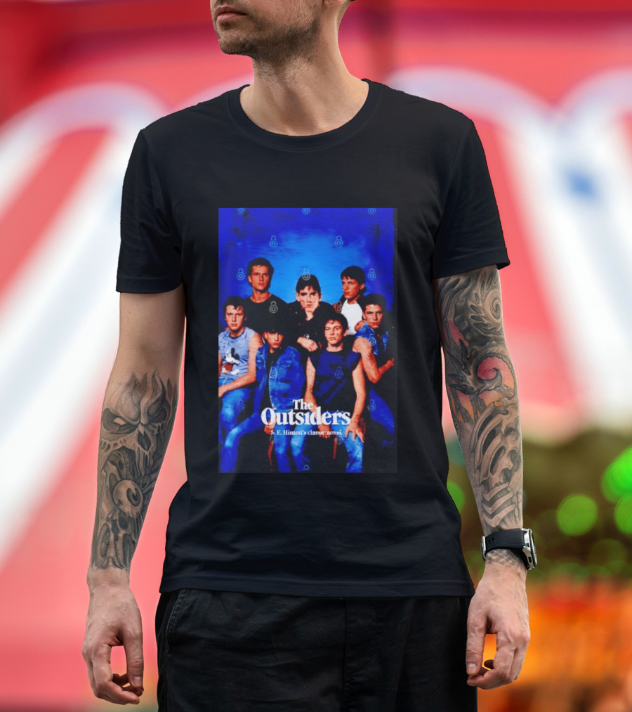 The Outsiders S E Hinton's Classic Novel Cover Group T-Shirt